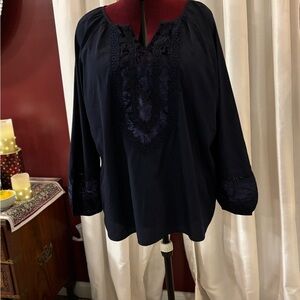 Elegant Black Women's Top